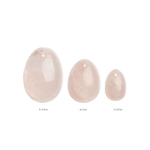 La Gemmes - Yone Egg Set Rose Quartz (S/M/L) 